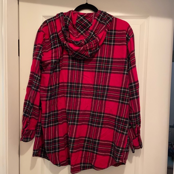 Garage Hooded Plaid Shirt Small - Picture 5 of 6